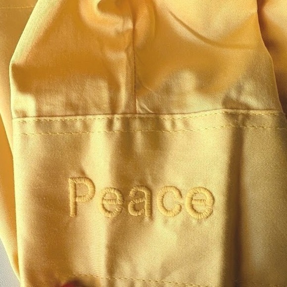 NWT Zadig & Voltaire Taskiz Pop Sun Yellow Cotton Button Down Shirt Size Small - Picture 5 of 10